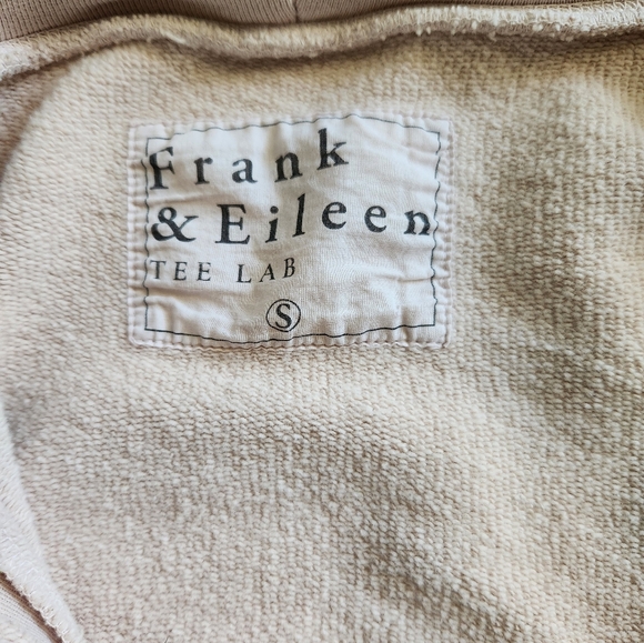 Frank & Eileen Tee Lab Asymmetric Zip Fleece Jacket in Dirty Ballerina Sz S - Picture 4 of 7